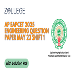 AP EAPCET 2025 Engineering Question Paper with Solution PDF May 23 Shift 1